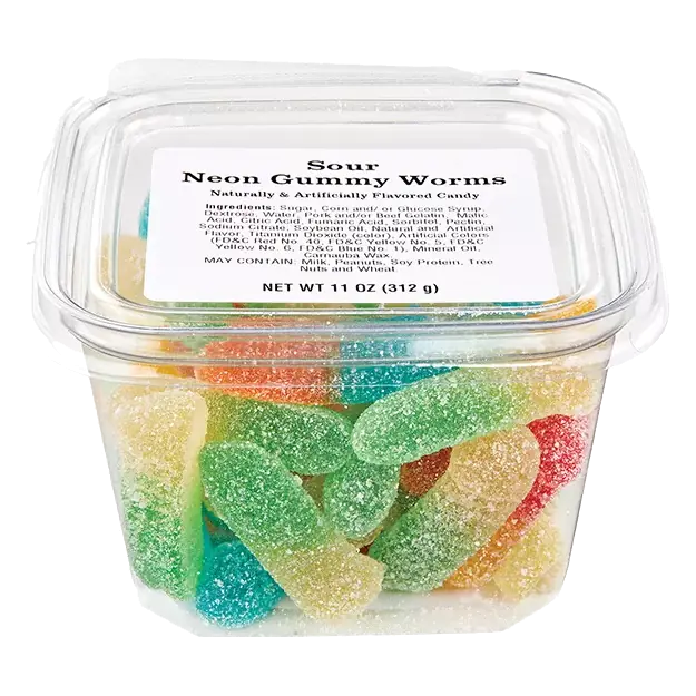 Sour Gummy Worms Tub