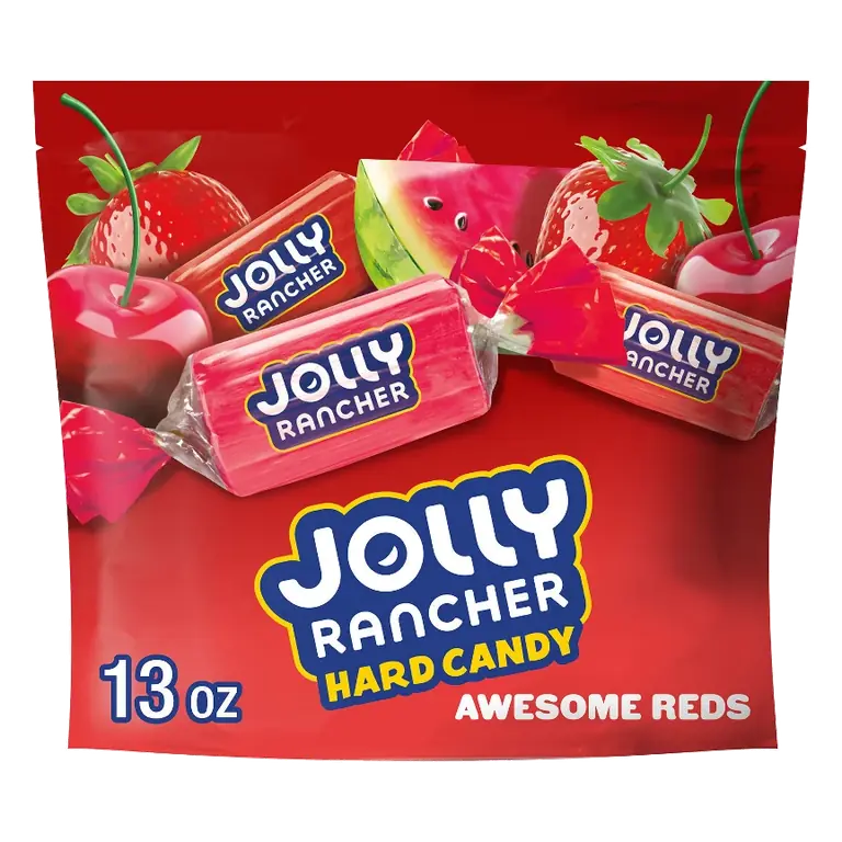 Jolly Rancher Awesome Reds Assorted Fruit Flavored Hard Candy, 13oz