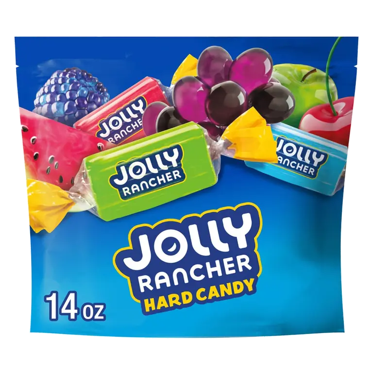 Blue Raspberry, Greeen Apple, Cherry, Grape, and Watermelon Hard Candy