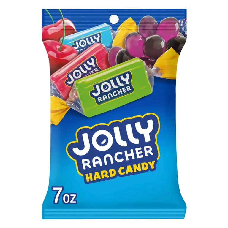 Blue Raspberry, Green Apple, Cherry, Grape, and Watermelon Hard Candy