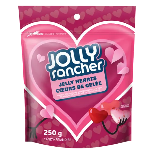 Candy Jelly Hearts Cherry, Strawberry & Watermelon 250 g