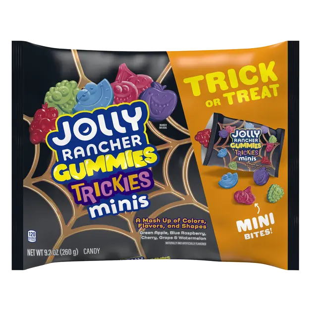 Gummies Trickies Minis Assorted Fruit Flavor Halloween Candy