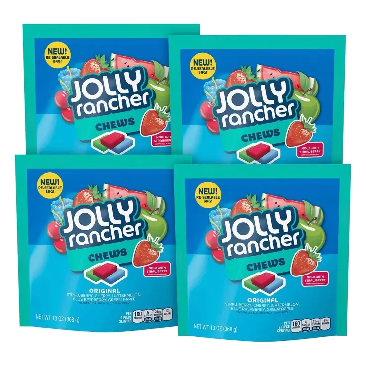 Jolly Rancher Chews Assorted, 4ct/13oz