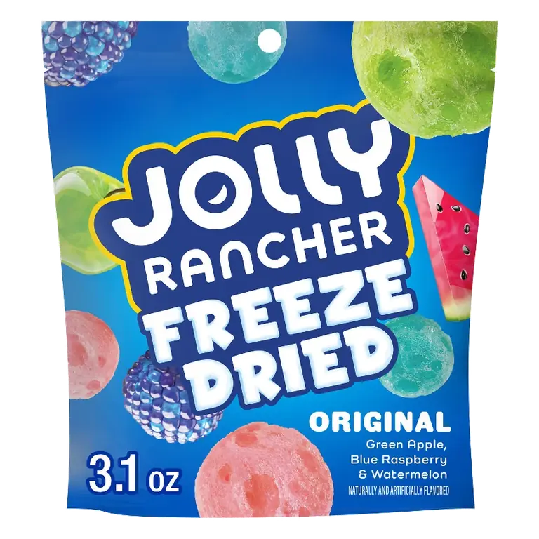 Jolly Rancher Freeze Dried Original Fruit Flavored Candy, 3.1oz