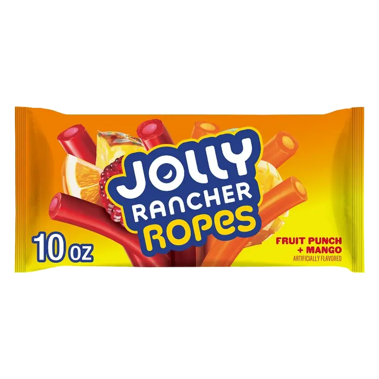 Jolly Rancher Ropes Fruit Punch And Mango Flavored Candy, 10oz