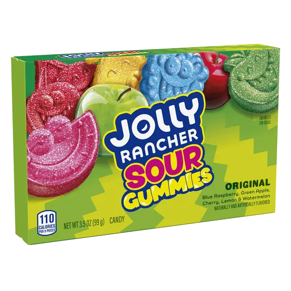 Sours Green Apple Blue Raspberry Cherry, Lemon & Watermelon Gummies Candy