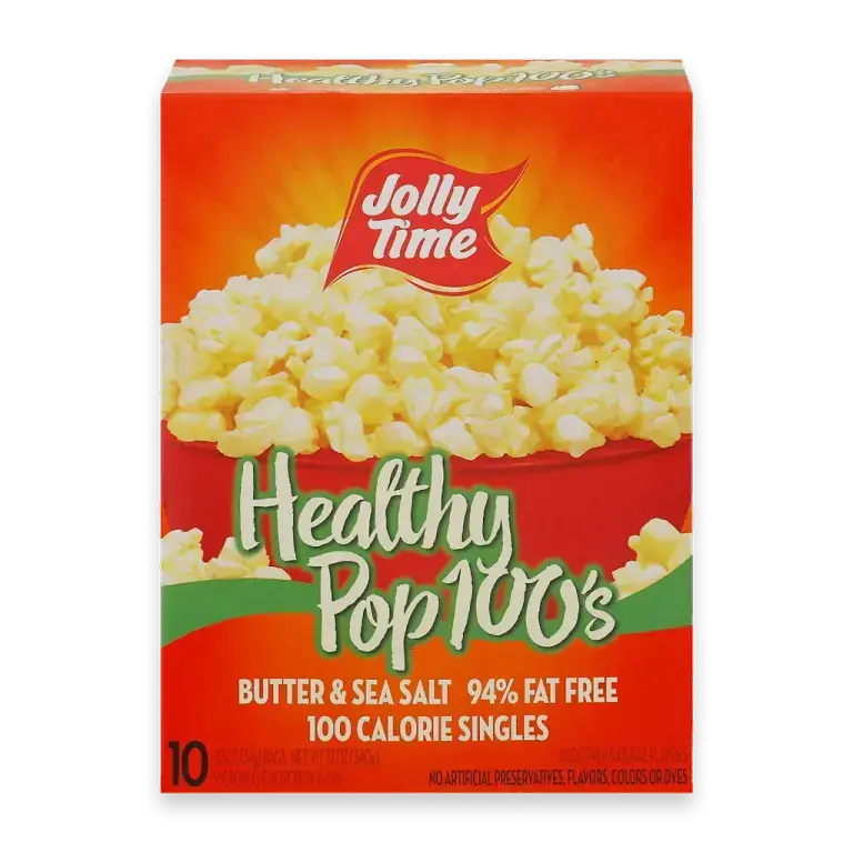 Healthy Pop 100's Butter & Sea Salt Microwave Popcorn Bags
