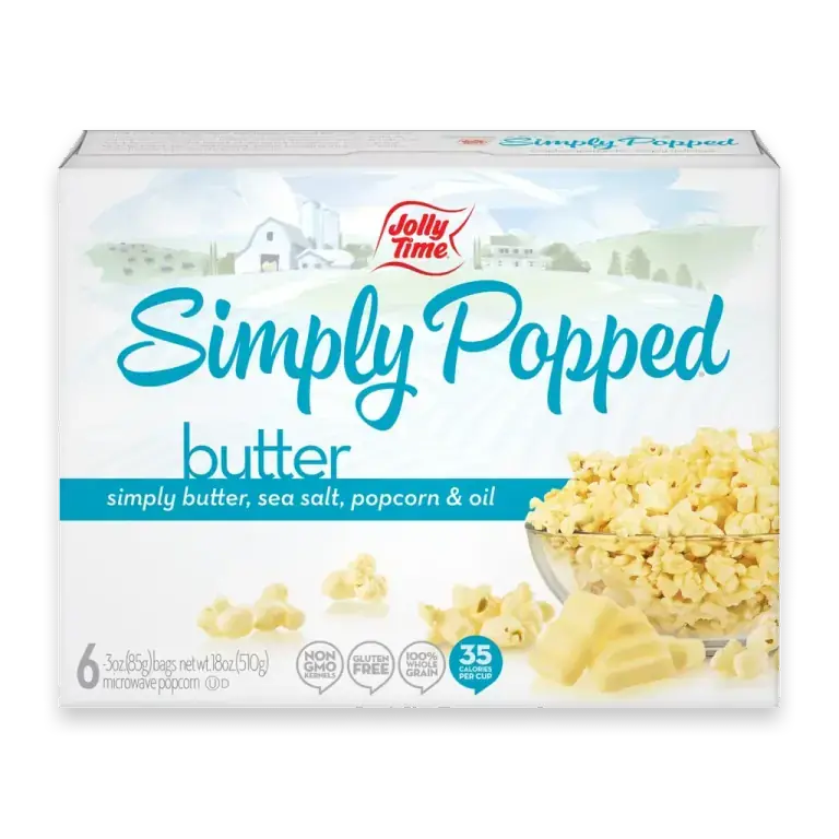 Simply Popped Butter Microwave Popcorn Bags