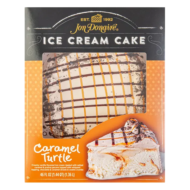 8" CARAMEL TURTLE ICE CREAM CAKE