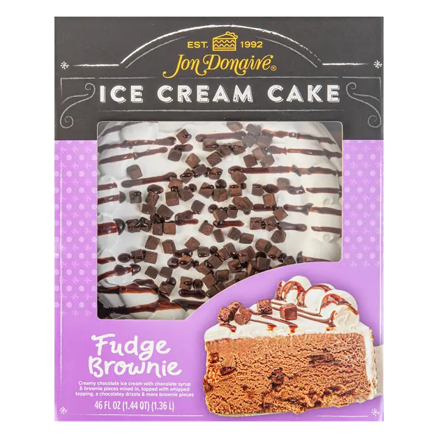 Fudge Brownie Ice Cream Cake 8 Inch Frozen