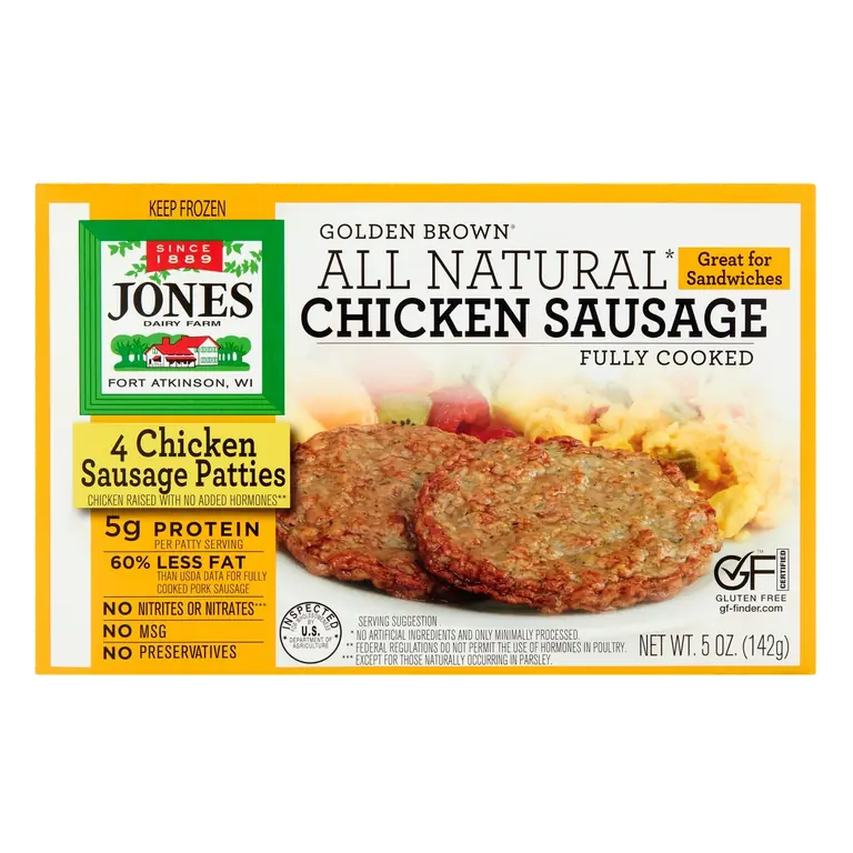 Golden Brown All Natural Chicken Patties, 4 Patties/Pkg