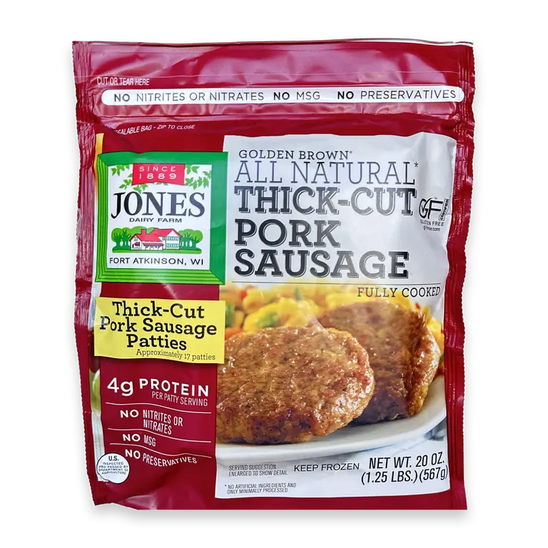 Golden Brown All Natural Mild Pork Patties