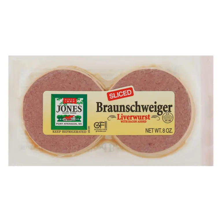 Liver Sausage, Sliced, Cracker Size Slices