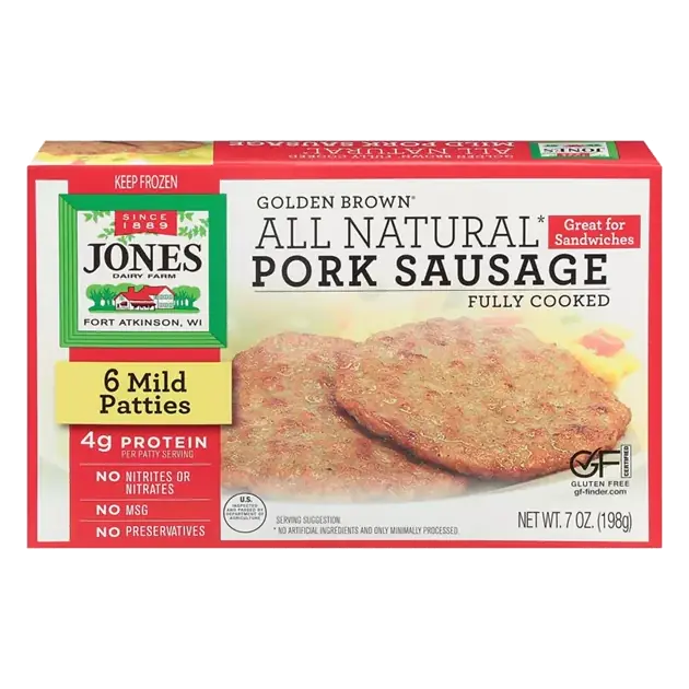 Pork Sausage Patties, Mild , Golden Brown