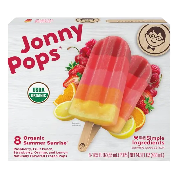 Organic Summer Sunrise Pops - 8 ct Frozen