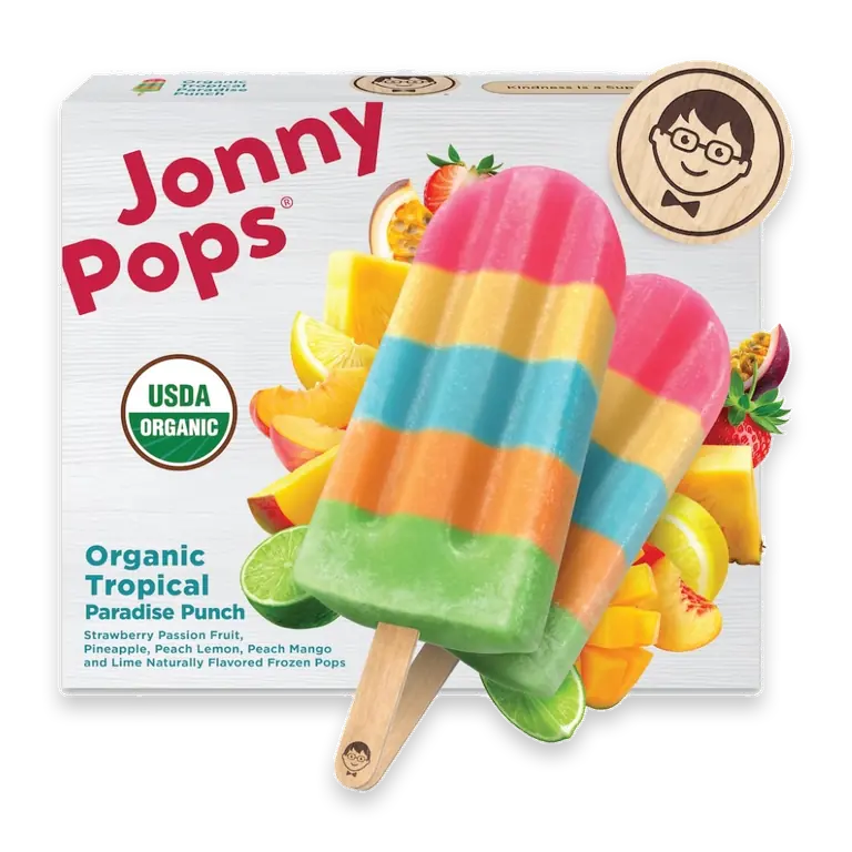 Organic Tropical Paradise Punch Frozen Pops 8pk