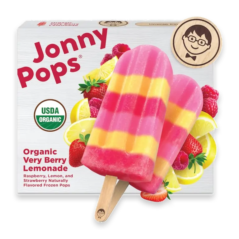 Organic Very Berry Lemonade Frozen Pops 8pk