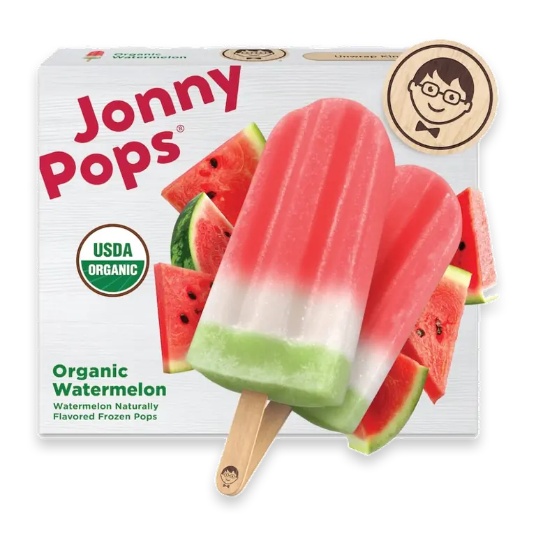Organic Watermelon Frozen Pops 8pk