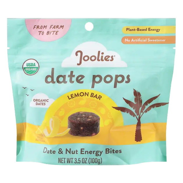 Joolies Lemon Bar Date Pops 3.5 oz