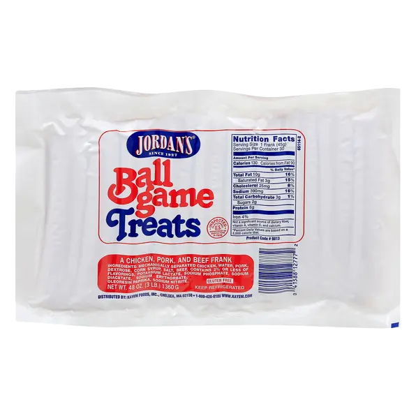 Ball Game Treats Chicken Pork & Beef Franks - 30 ct