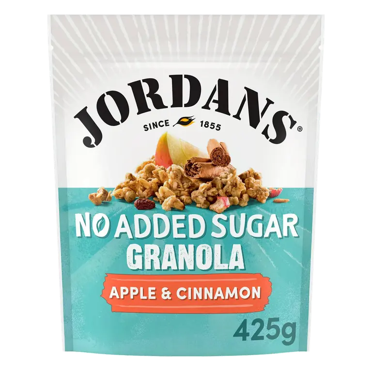 No Added Sugar Apple & Cinnamon Granola Breakfast Cereal 425g