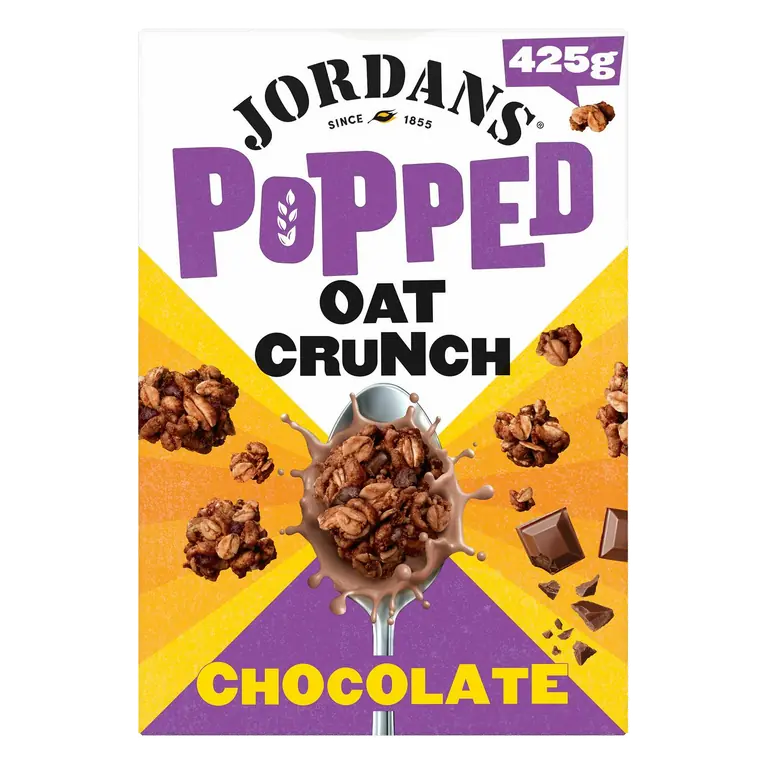 Popped Oat Crunch Chocolate Breakfast Cereal 425g