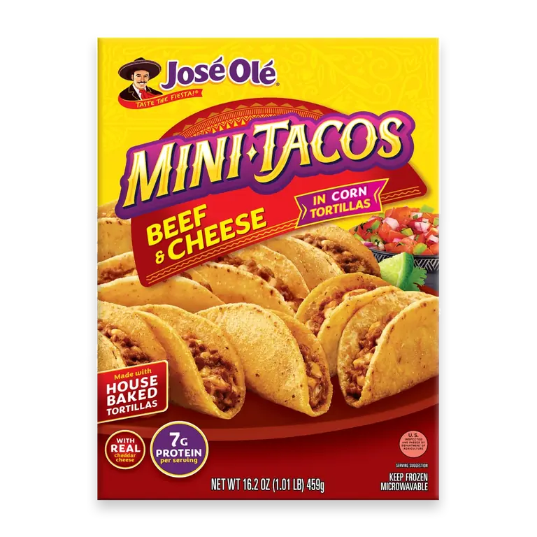 Beef & Cheese Frozen Mini Tacos