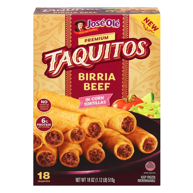 Birria Beef Taquitos - 18 ct Frozen