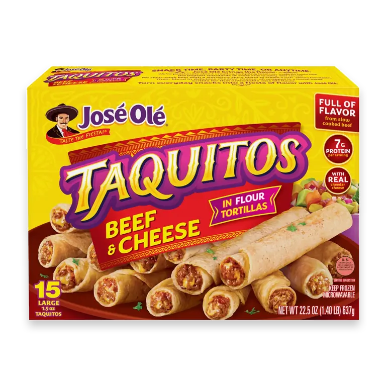 Flour Tortilla Beef & Cheese Taquitos
