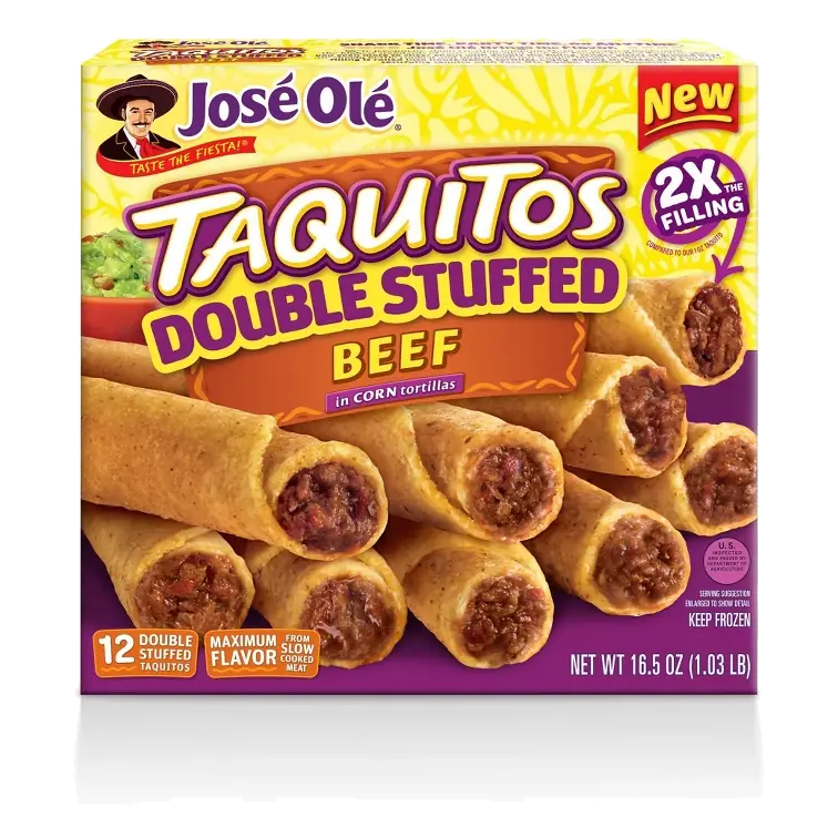 Jose Ole Beef Corn Double Stuffed Taquitos, 16.5oz