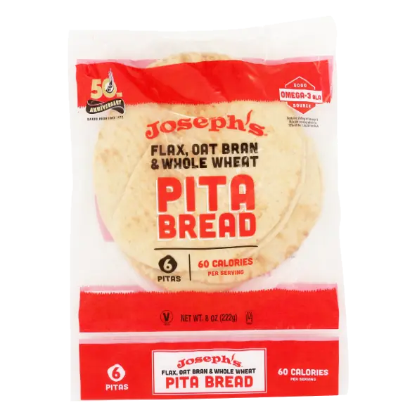 Flax Oat Bran & Whole Wheat Pita Bread