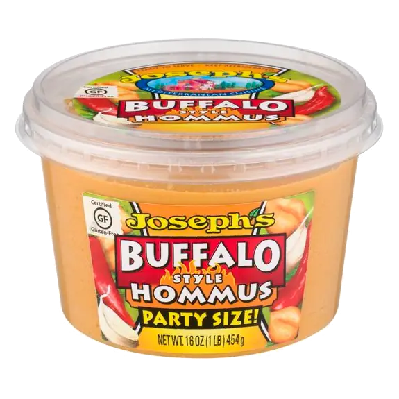 Gluten Free Buffalo Style Hommus Party Size