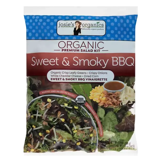 Organic Premium Sweet & Smoky BBQ Salad Kit