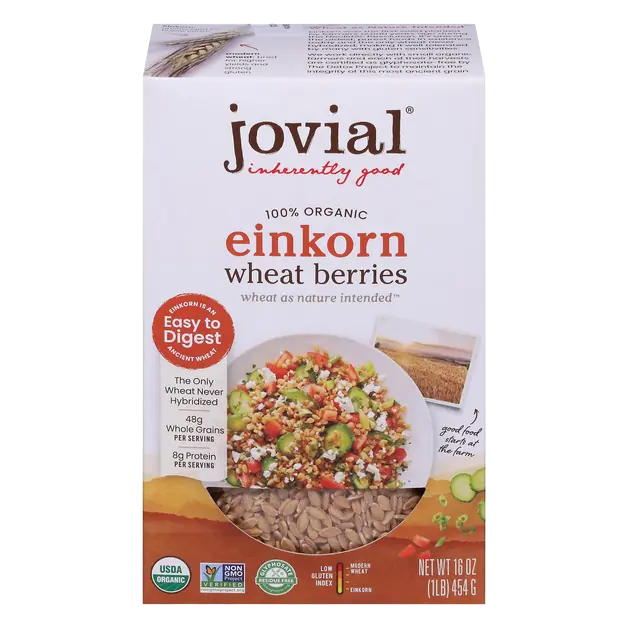 100% Organic Low Gluten Index Einkorn Wheat Berries
