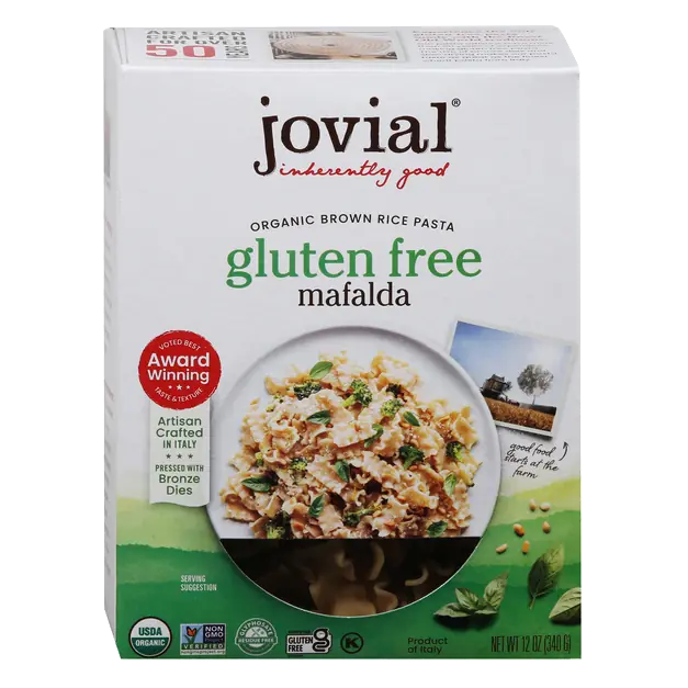 Jovial Brown Mafalda Organic Brown Rice Pasta, Gluten Free