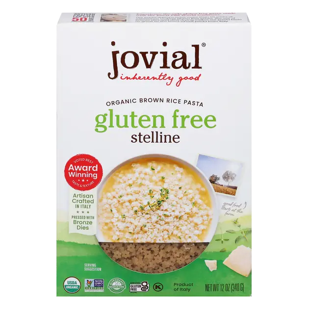 Brown Rice Organic Gluten Free Stelline Pasta