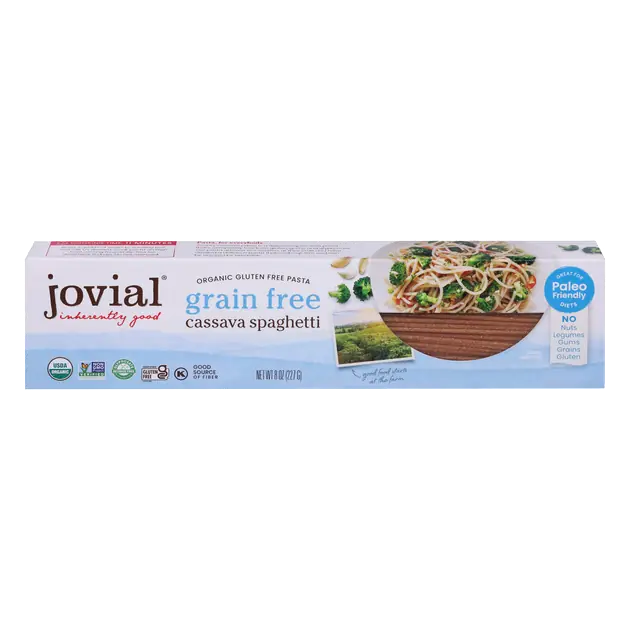 Grain Free Organic Gluten Free Pasta, Cassava Spaghetti