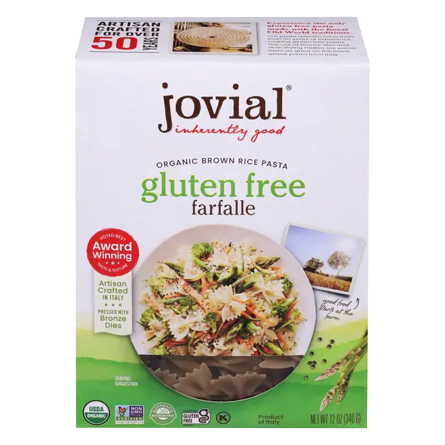 Organic Gluten Free Brown Rice Farfalle Pasta