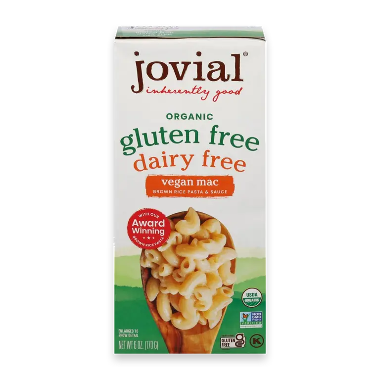 Organic Gluten Free Dairy Free Vegan Mac