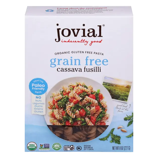 Organic Grain & Grain Free Cassava Fusilli Pasta