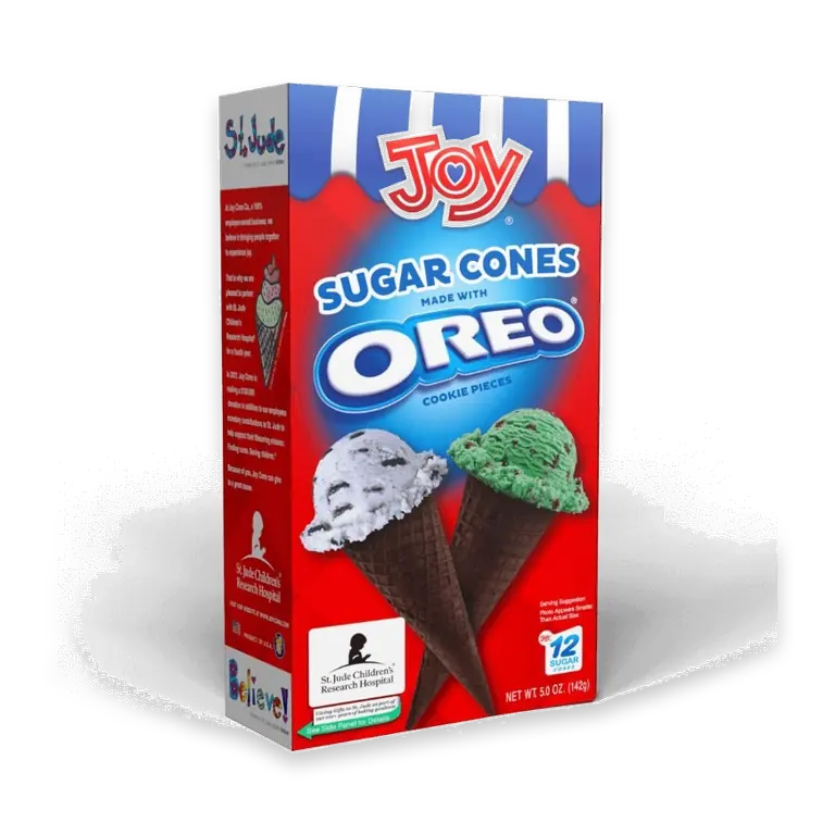 Sugar Cone Made with Oreo Cookie Pieces
