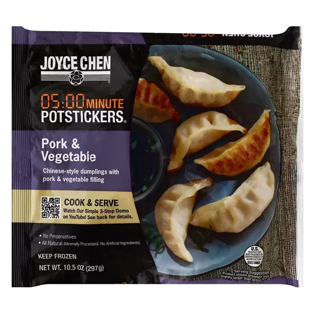 Potstickers, 05:00 Minute, Pork & Vegetable