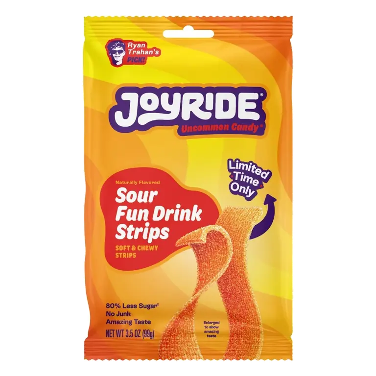 JOYRIDE Fun Drink Strips Candy, 3.5oz