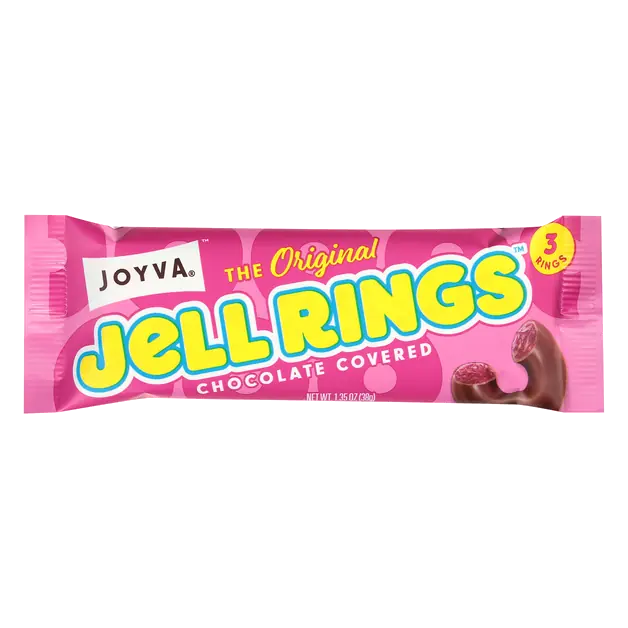 Chocolate Covered Jell Rings Candy - 3 ct