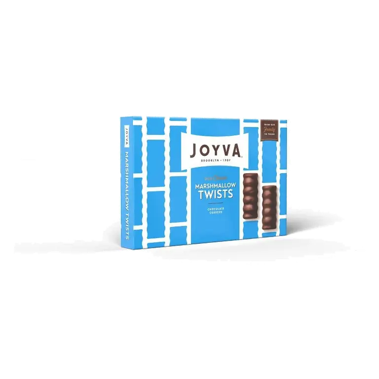 Joyva Chocolate Covered Marshmallow Twists 9oz: Dark Chocolate