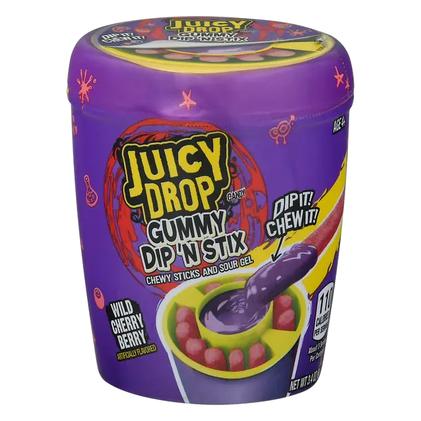 Wild Cherry Berry Gummy Dip 'N Stix Candy