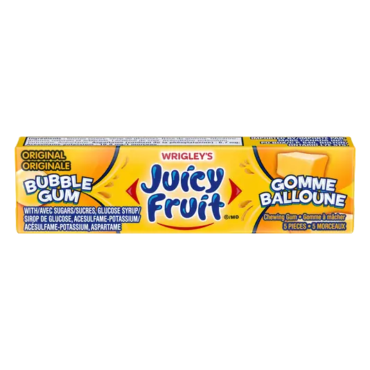 Fruit Chewing Gum 5 Chunks 1 Pack