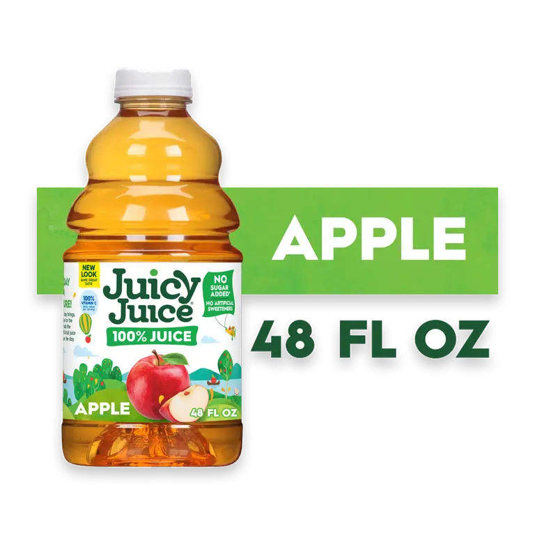 100% Juice, Apple, Bottle