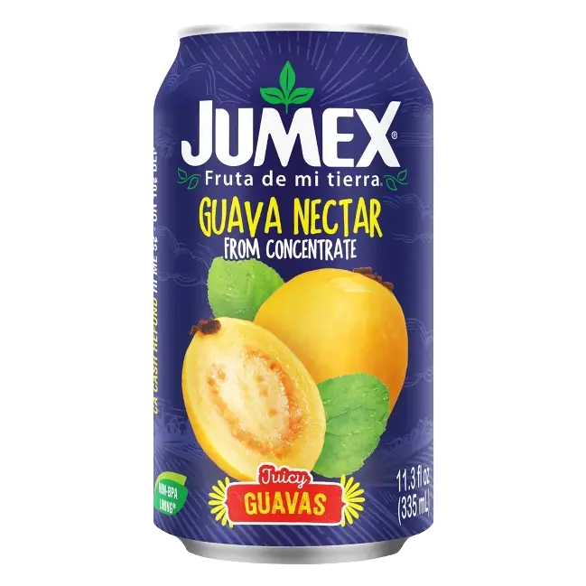 Jumex Guava Nectar Juice Drink with Real Fruit Puree, 11.3 fl oz: Low Sodium, 25% Juice