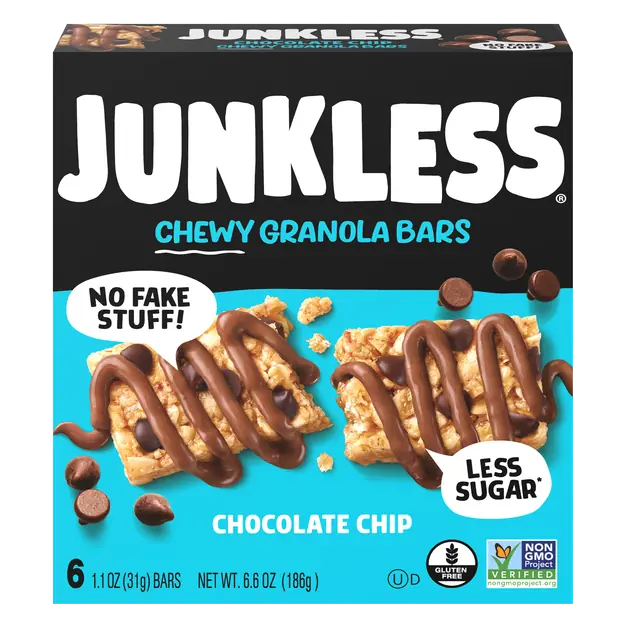 Gluten Free Chewy Chocolate Chip Granola Bars - 6 ct